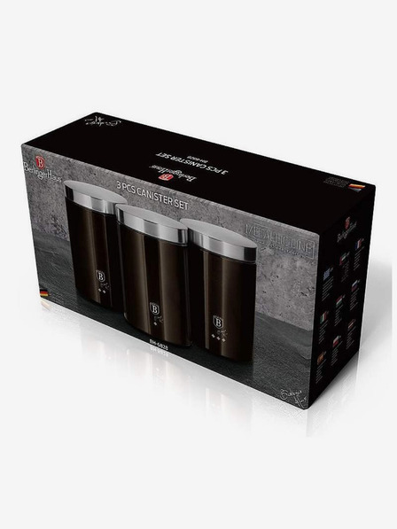 Berlingerhaus Komplet treh kozarcev za hrano BERLINGERHAUS Shiny Black Collection