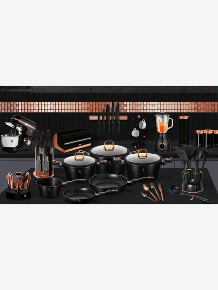 Berlingerhaus Komplet treh kozarcev za živila BERLINGERHAUS Black Rose Collection