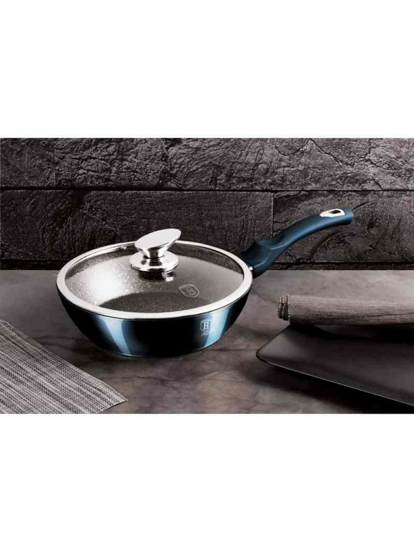 Berlingerhaus Komplet posode z marmornim površjem 10 kosov Aquamarine Metallic Line BERLINGERHAUS