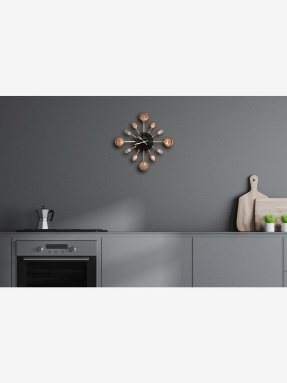 Berlingerhaus Kuhinjska stenska ura BERLINGERHAUS Black Rose Collection