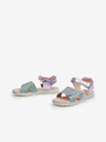 Richter Zeleni in vijolični dekliški kovinski sandali Richter