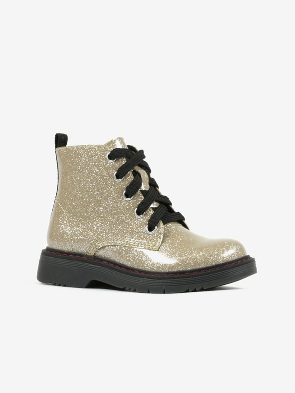 Richter Dekliški gležnjarji z bleščicami v zlati barvi Richter