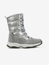 Richter Dekliški snežni škornji z detajli iz semiša v srebrni barvi Richter