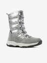 Richter Dekliški snežni škornji z detajli iz semiša v srebrni barvi Richter