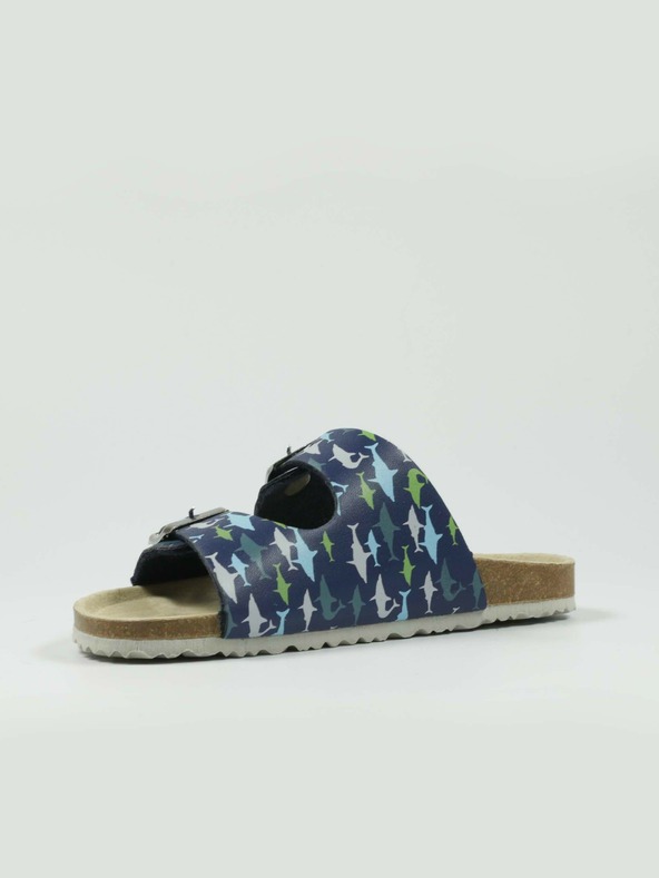 Richter Temno modri fantovski copati z vzorcem Richter