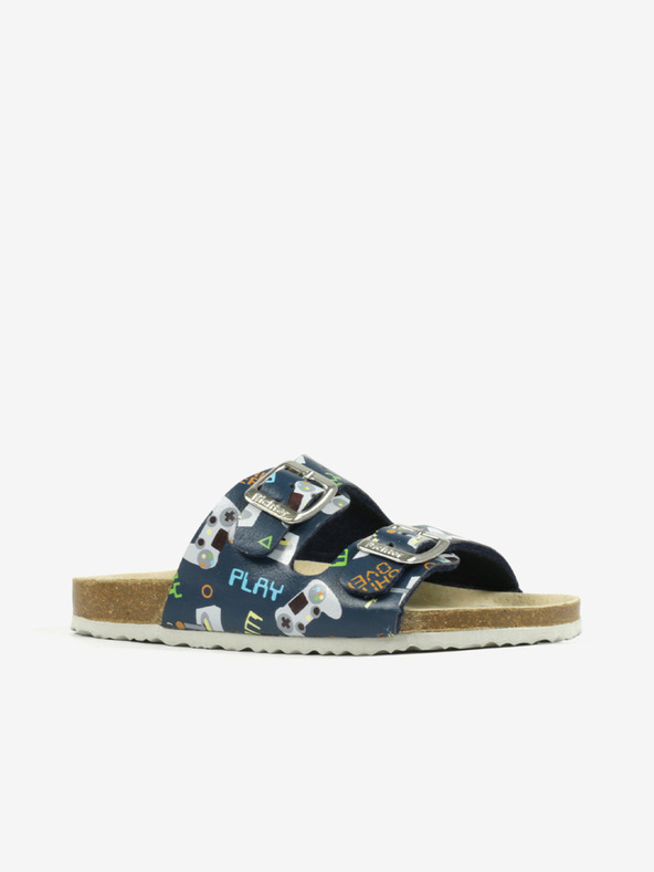 Richter Temno modri fantovski copati z vzorcem Richter