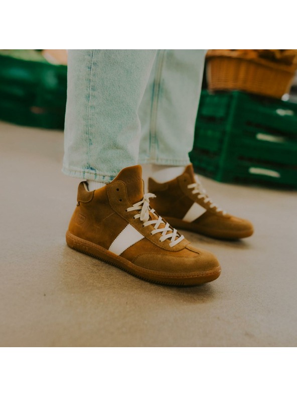 BOTAS *** Moški usnjeni čevlji / superge rjavi BOTAS