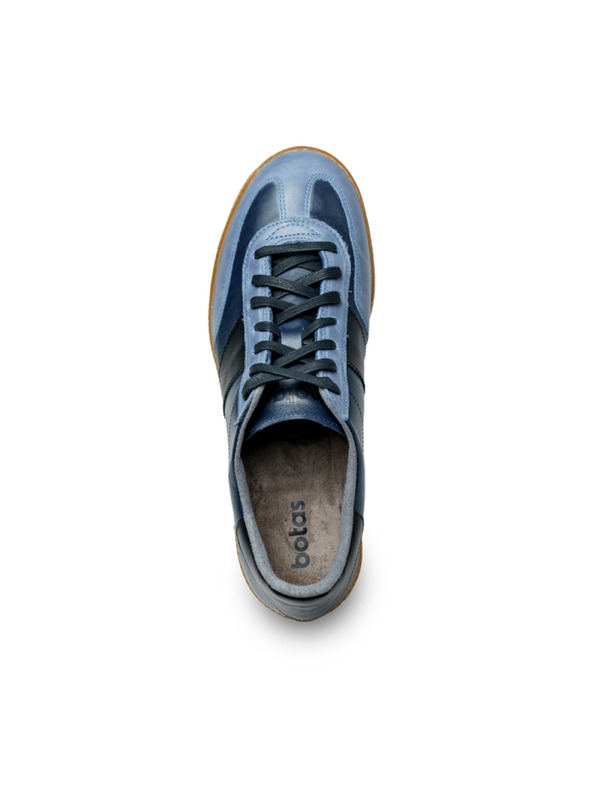 BOTAS *** Moški usnjeni čevlji / superge modri Botas Iconic