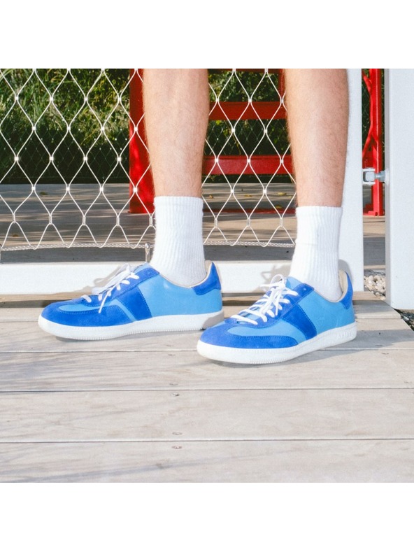 BOTAS *** Moški usnjeni čevlji / superge modri Botas Iconic La Manche 71