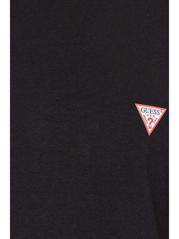 Guess Jeans Moška črna slim fit majica Core jblk Guess jeans