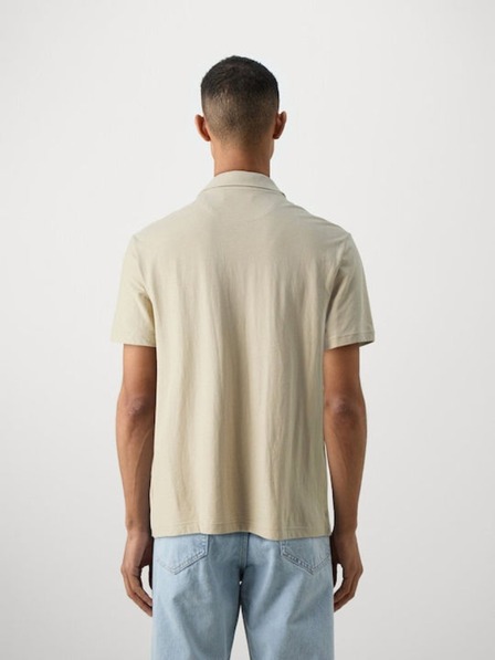 Guess Jeans Moška bež polo majica Guess Jeans Beige Blanco