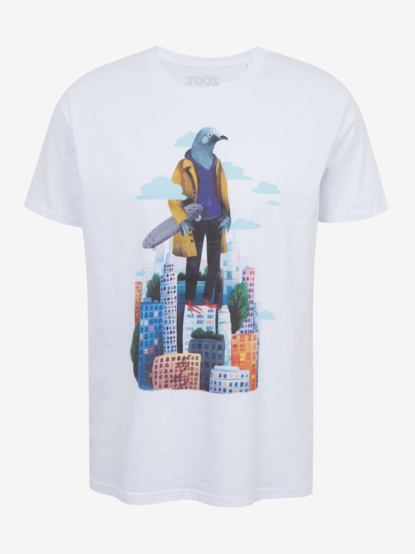 DOBRO Bele moške majice s potiskom Zoot DOBRO. Golob