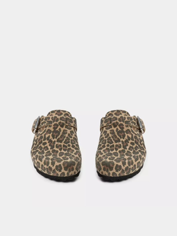 Sofie Schnoor Rjavi ženski vzorčasti copati Sofie Schnoor