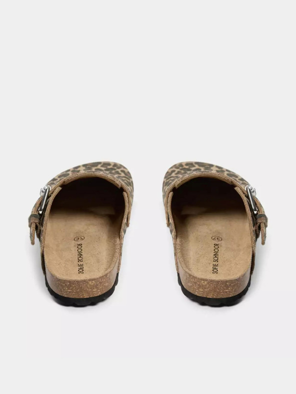 Sofie Schnoor Rjavi ženski vzorčasti copati Sofie Schnoor