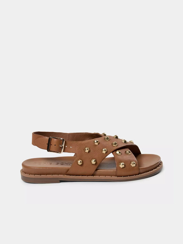 Sofie Schnoor Rjave ženske usnjene sandale Sofie Schnoor