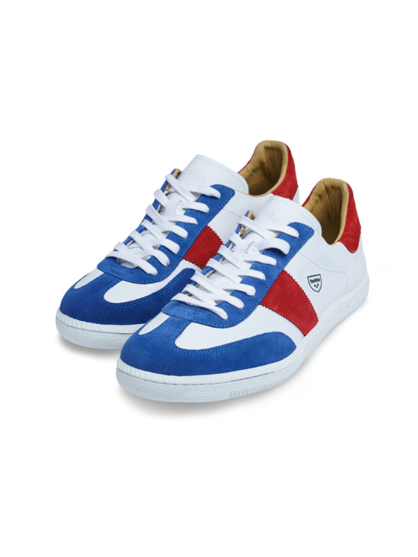 BOTAS *** Ženske usnjene superge / čevlji belo-modro-rdeči Botas Iconic Tricolor