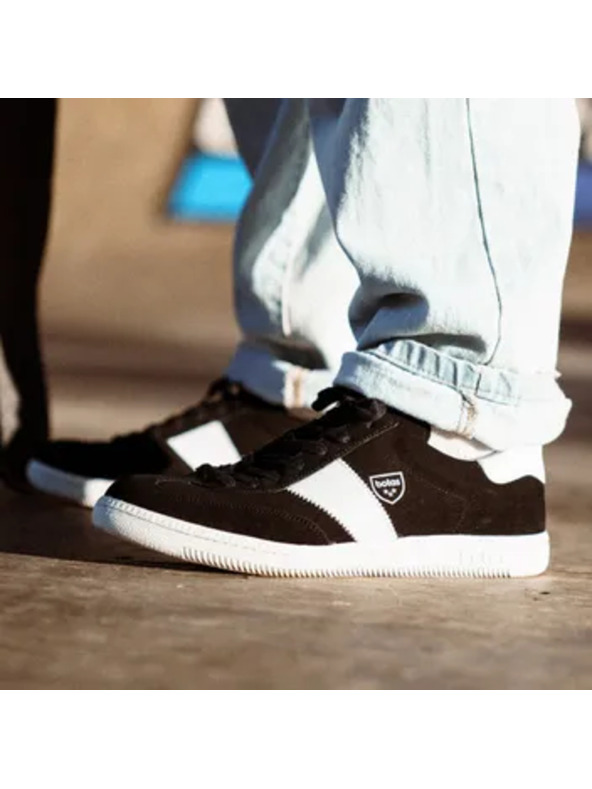 BOTAS *** Ženske usnjene superge / čevlji črno-beli Botas Iconic