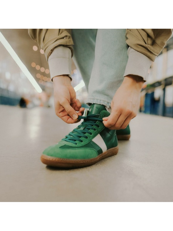 BOTAS *** Ženske usnjene superge / čevlji zeleni Botas Iconic High Green