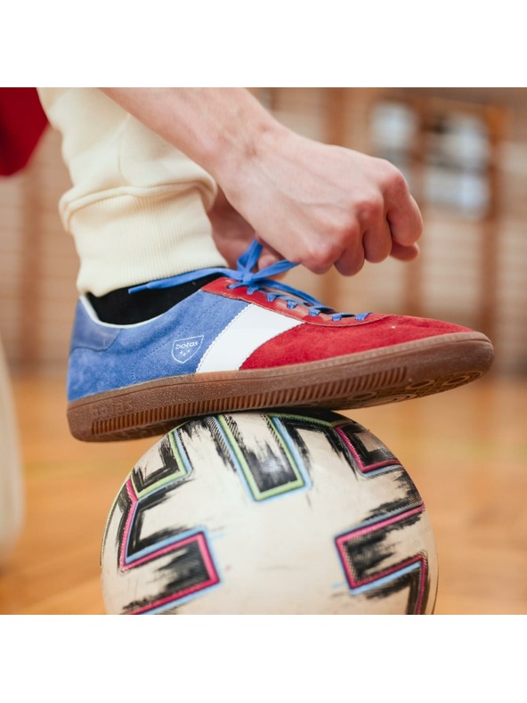 BOTAS *** Ženske usnjene superge / čevlji modro-belo-rdeči Botas Spider Tricolor