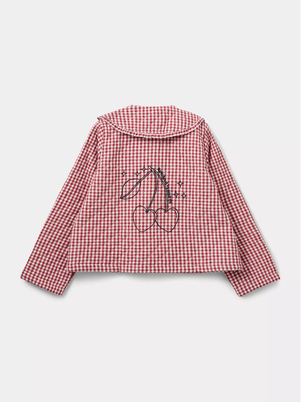 Sofie Schnoor Sofie Schnoor belo-rdeča ženska karirasta jakna