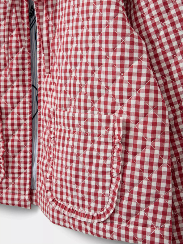 Sofie Schnoor Sofie Schnoor belo-rdeča ženska karirasta jakna