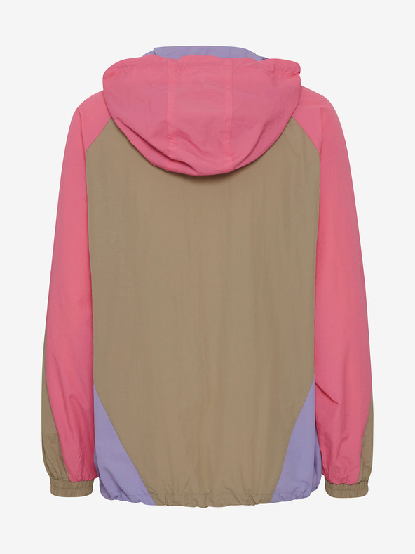 The Jogg Concept Bež in rožnata ženska lahka jakna The Jogg Concept