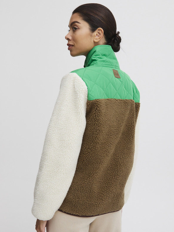 The Jogg Concept Krem in zelena ženska jakna The Jogg Concept