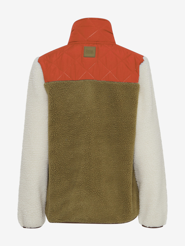 The Jogg Concept Krem in rdeča ženska jakna The Jogg Concept