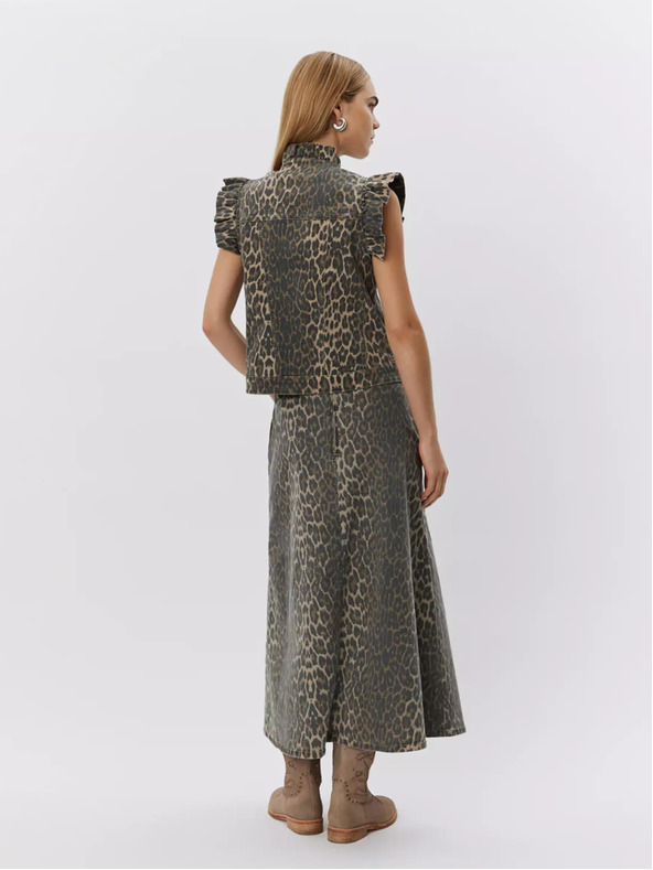 Sofie Schnoor Rjava ženska vzorčasta jopica Sofie Schnoor