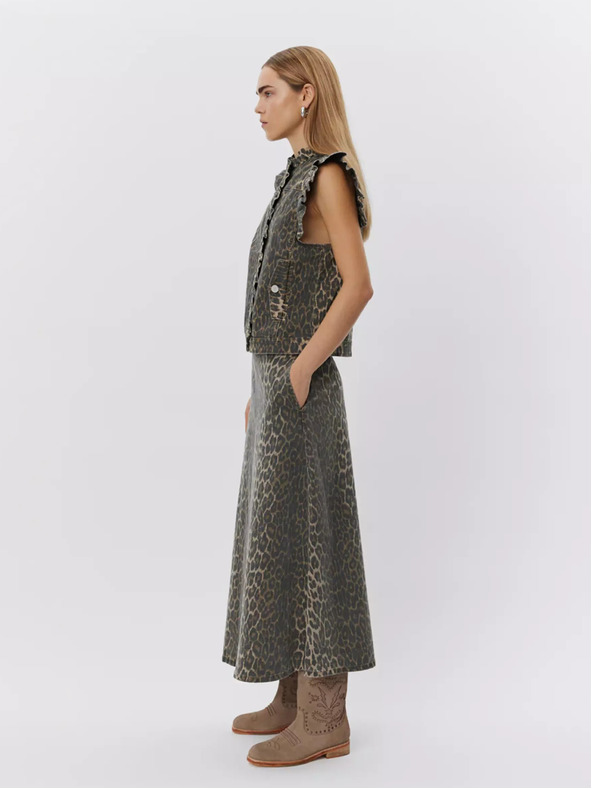 Sofie Schnoor Rjava ženska vzorčasta jopica Sofie Schnoor