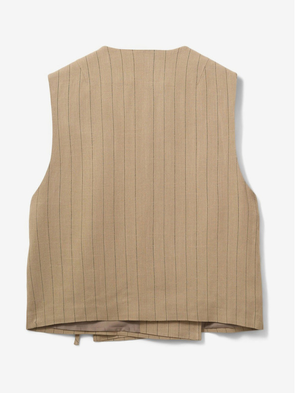 Sofie Schnoor Rjav ženski črtast telovnik Sofie Schnoor