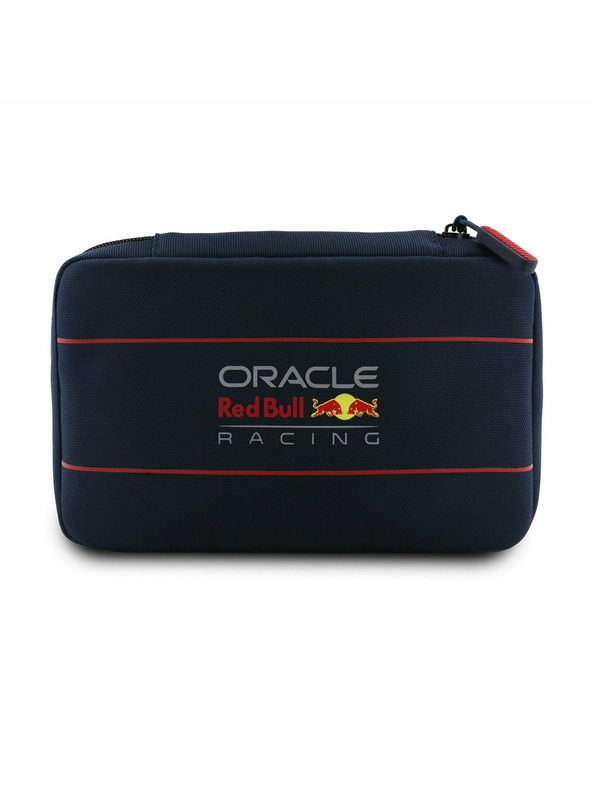 Oracle Red Bull Racing Red Bull PU prevelik potovalni kovček z logotipom mornariške barve