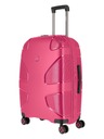 IMPACKT Potovalni kovček IMPACKT IP1 M Flora pink