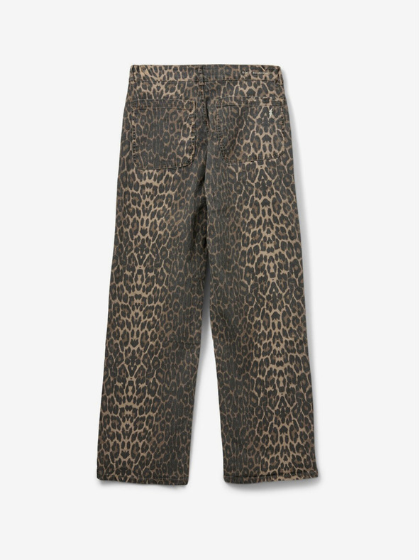 Sofie Schnoor Rjave ženske vzorčaste vrečaste hlače Sofie Schnoor