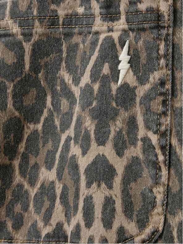 Sofie Schnoor Rjave ženske vzorčaste vrečaste hlače Sofie Schnoor