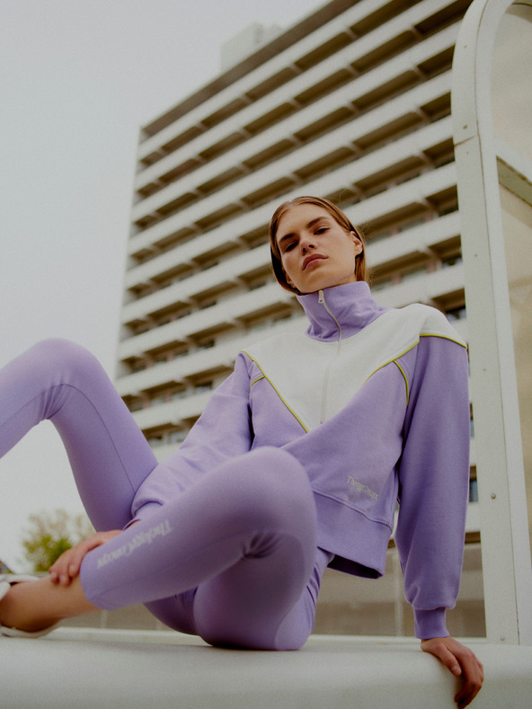 The Jogg Concept Svetlo vijolične ženske športne gamaše The Jogg Concept