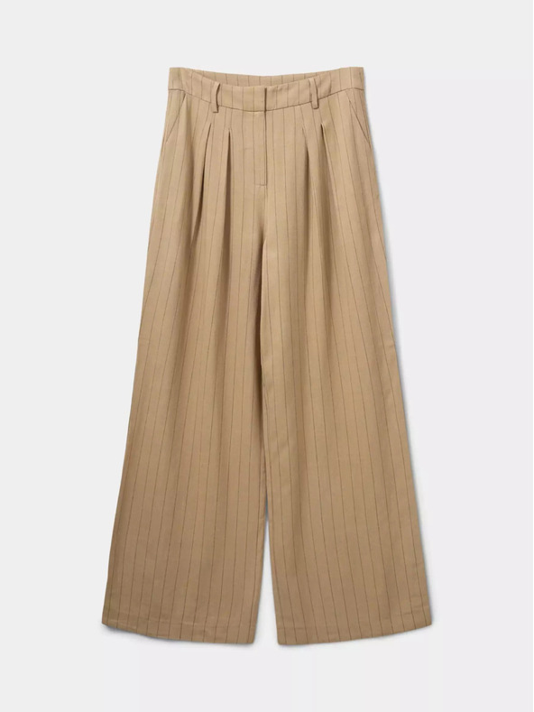 Sofie Schnoor Rjave ženske črtaste hlače Sofie Schnoor