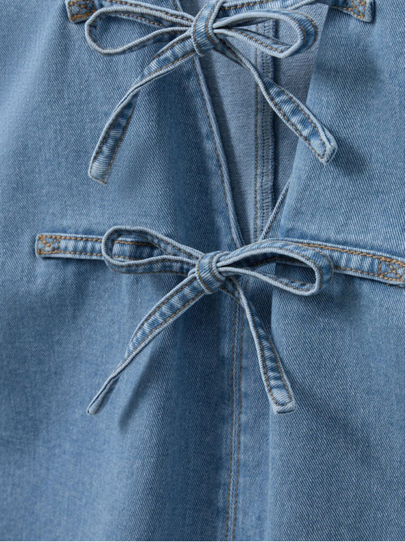 Sofie Schnoor Modra ženska majica iz džinsa Sofie Schnoor