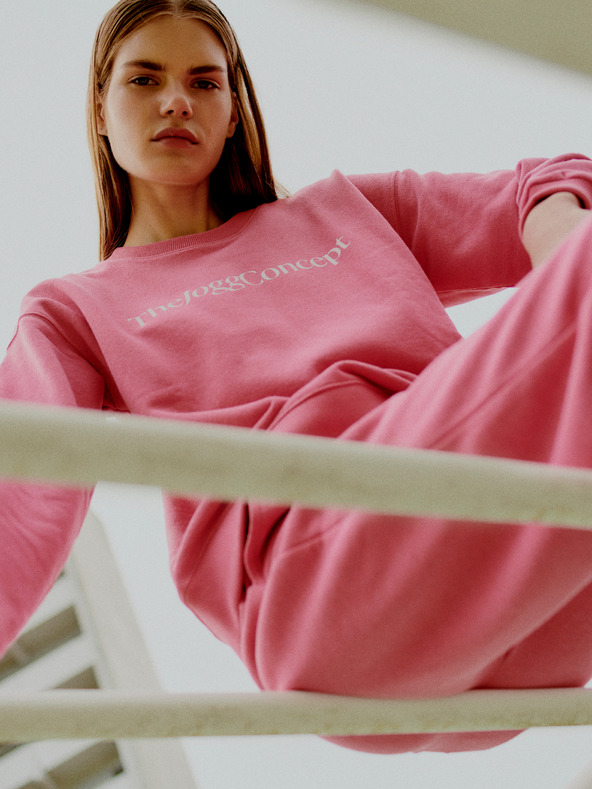 The Jogg Concept Rožnata ženska majica The Jogg Concept