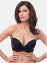 Wonderbra Črni damski modrc brez naramnic Wonderbra ULTIMATE STRAPLESS MODRC