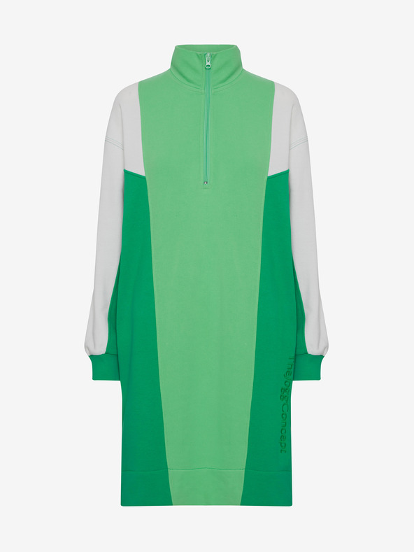 The Jogg Concept Zelena ženska puloverska obleka The Jogg Concept