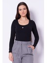 Guess Jeans Ženska črna body majica 1314 Guess jeans