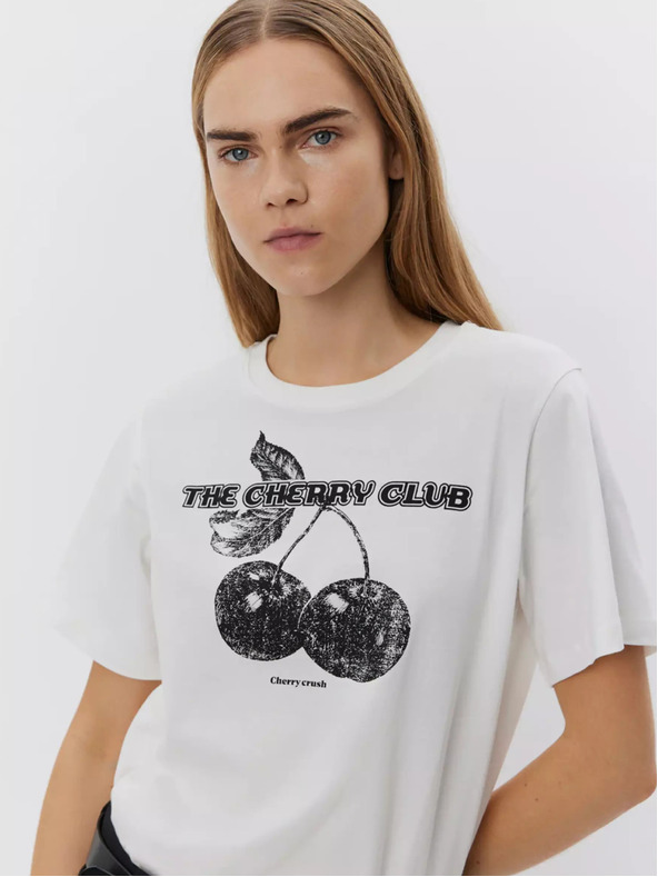 Sofie Schnoor Bela ženska majica Sofie Schnoor