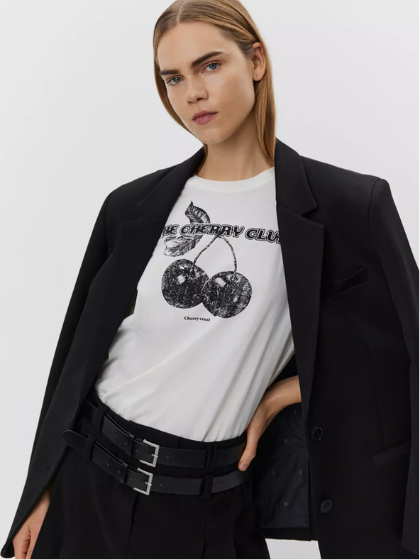 Sofie Schnoor Bela ženska majica Sofie Schnoor