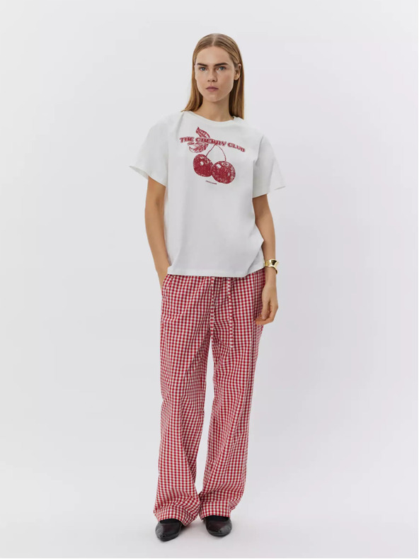 Sofie Schnoor Bela ženska majica Sofie Schnoor