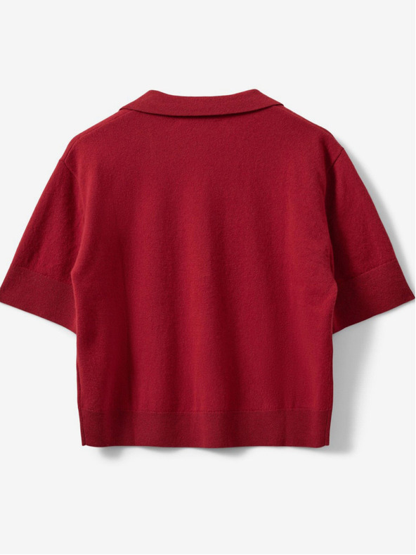 Sofie Schnoor Rdeča ženska volnena srajca Sofie Schnoor