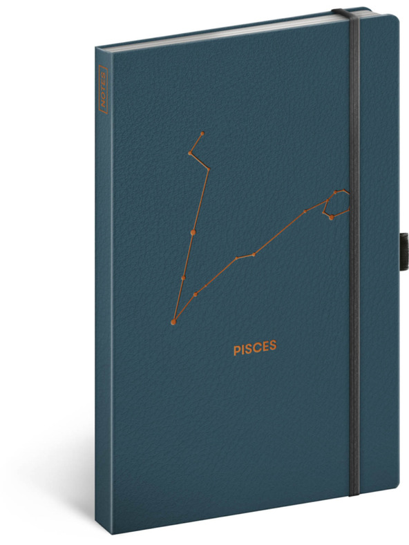 NOTIQUE NOTIQUE Zapiski zodiak Ribe, podloženi, 13 x 21 cm