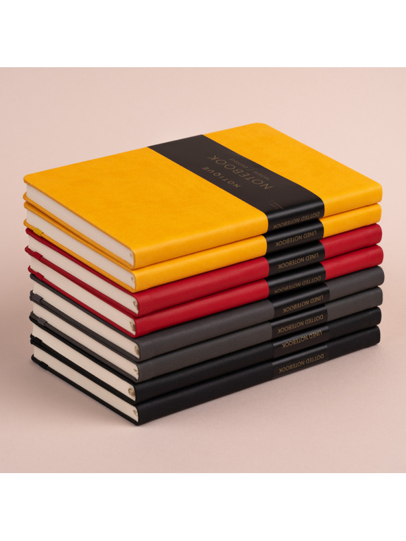 NOTIQUE NOTIQUE Notes Rdeča, pikčasta, 13 x 21 cm