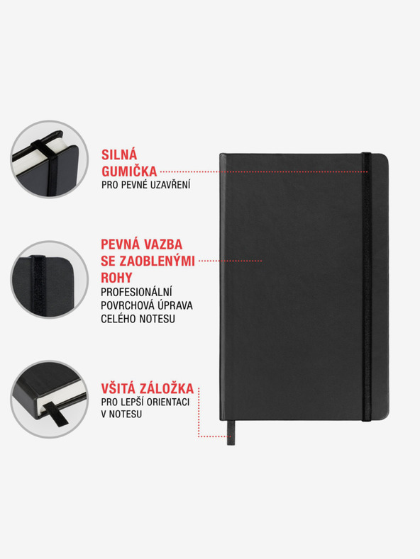 NOTIQUE NOTIQUE Notes Ledeni deskarji, s podlogo, 13 x 21 cm