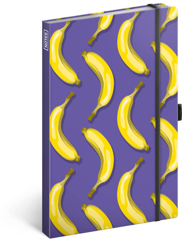 NOTIQUE NOTIQUE Notes Bananas, podložen, 13 × 21 cm BAAGL